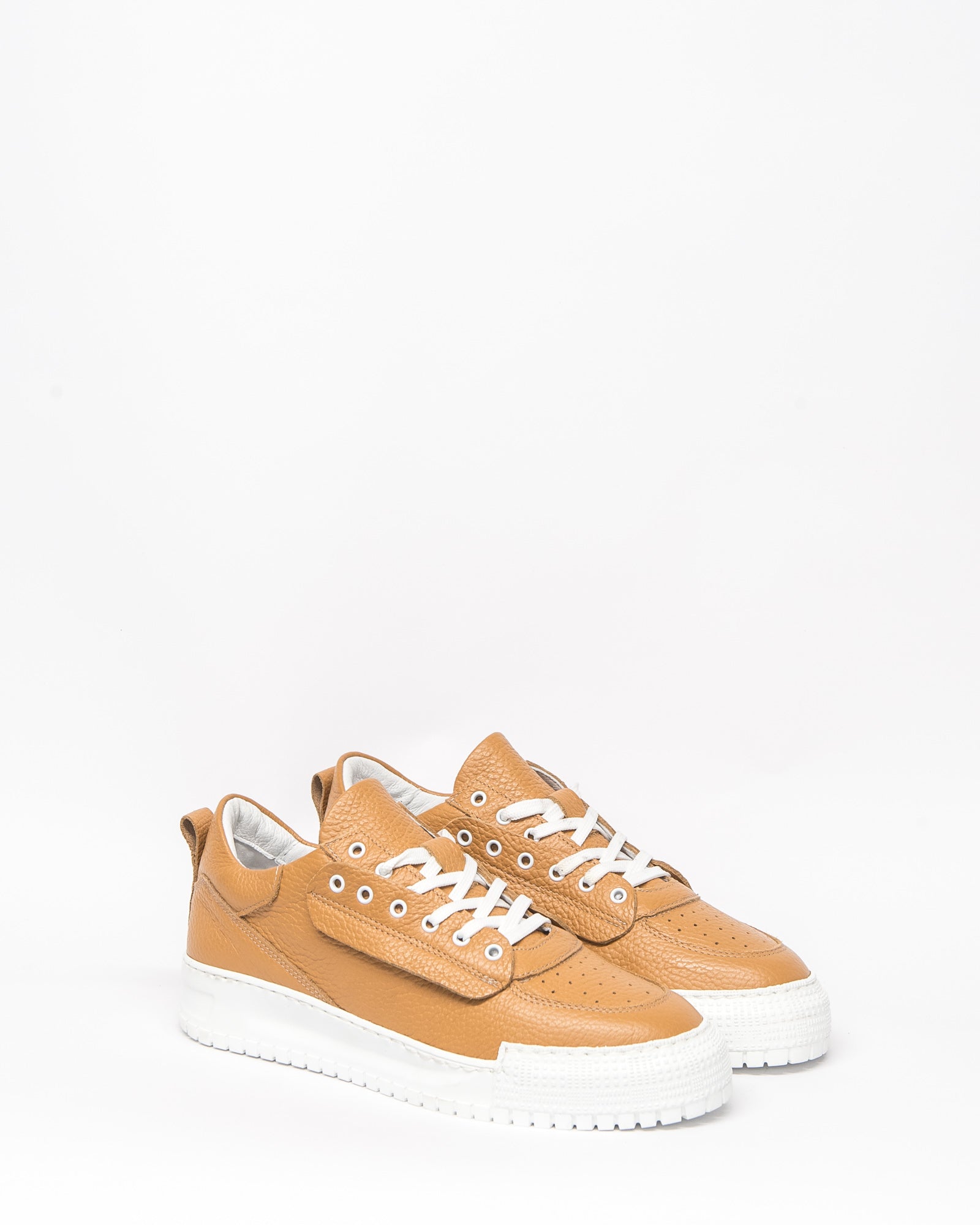 cache sneaker - tan leather