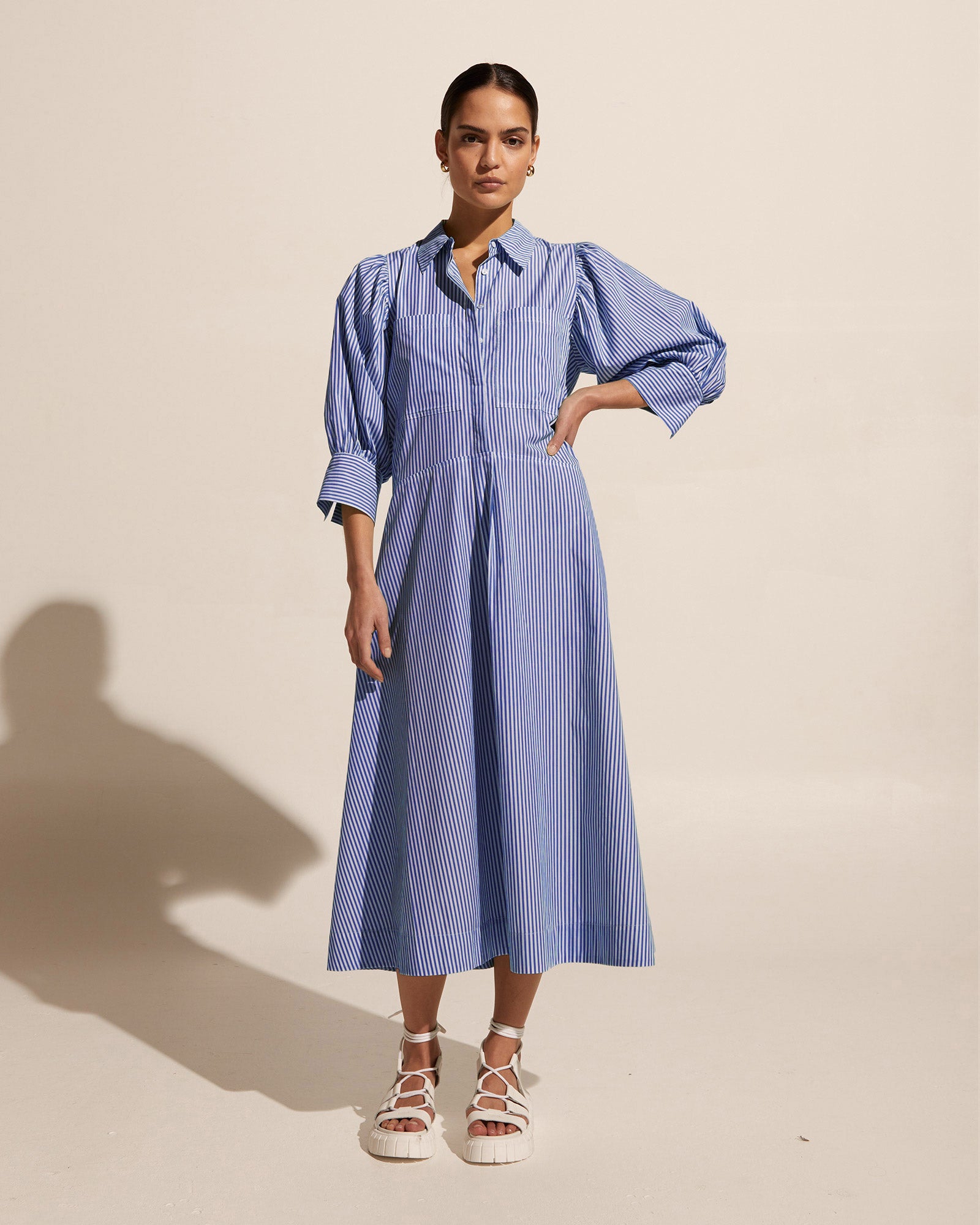 keynote dress - blue stripe