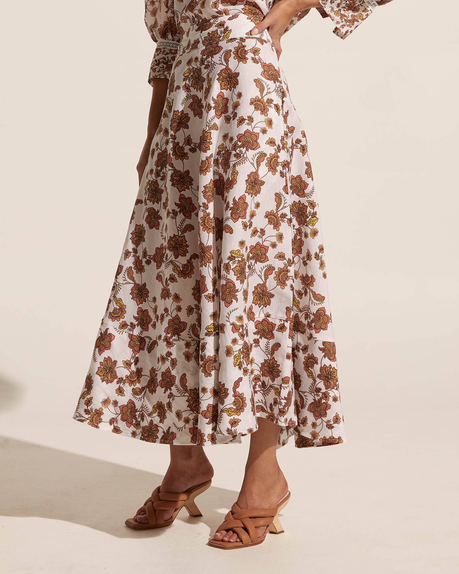 freedom skirt - spice floral