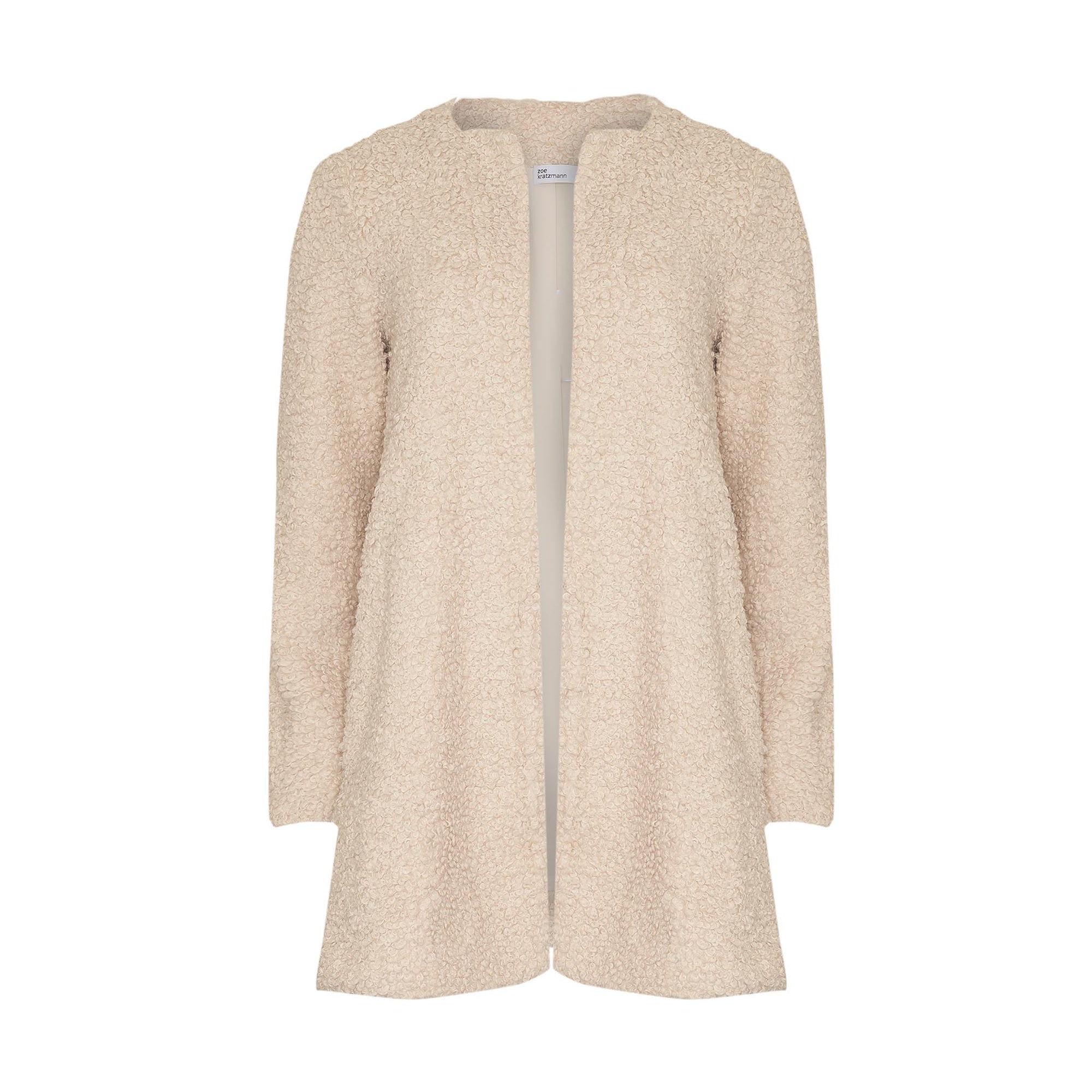 decant coat - ecru