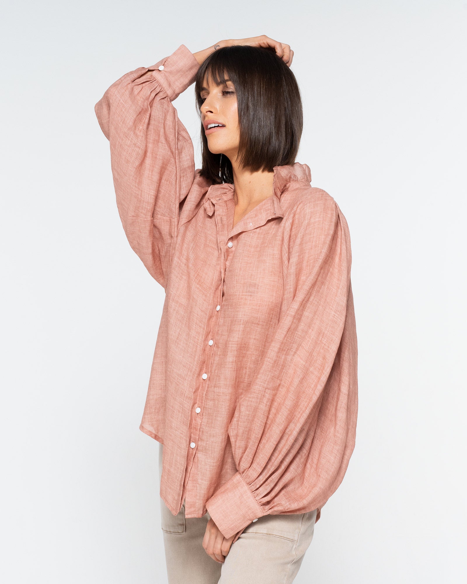 trellis top - russet