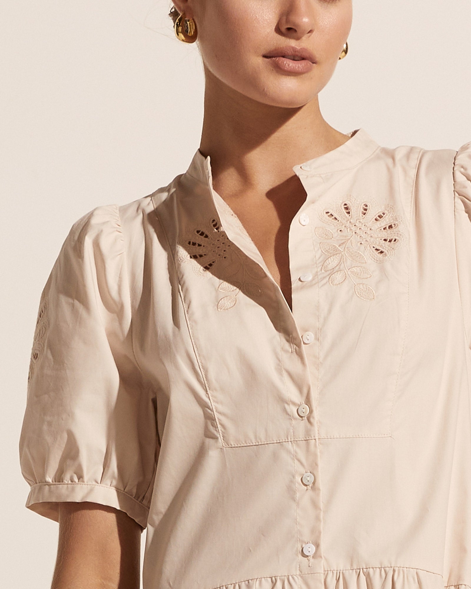 truce dress - bone
