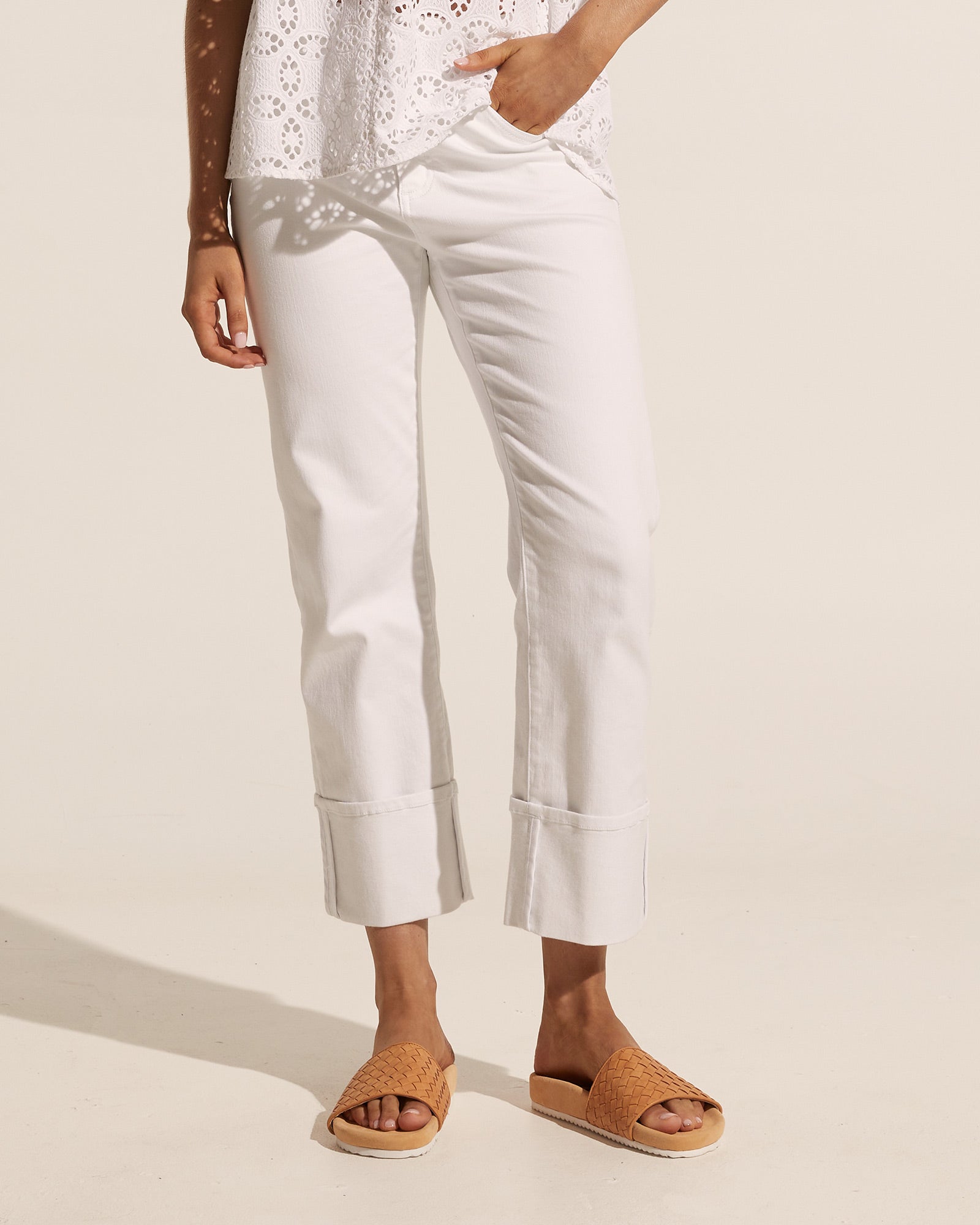 journey pant - white