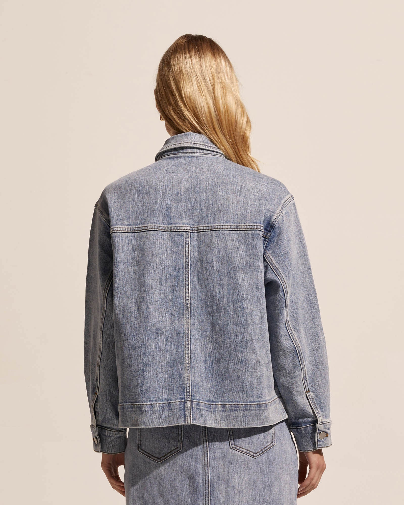 edit jacket - washed denim – zoe kratzmann