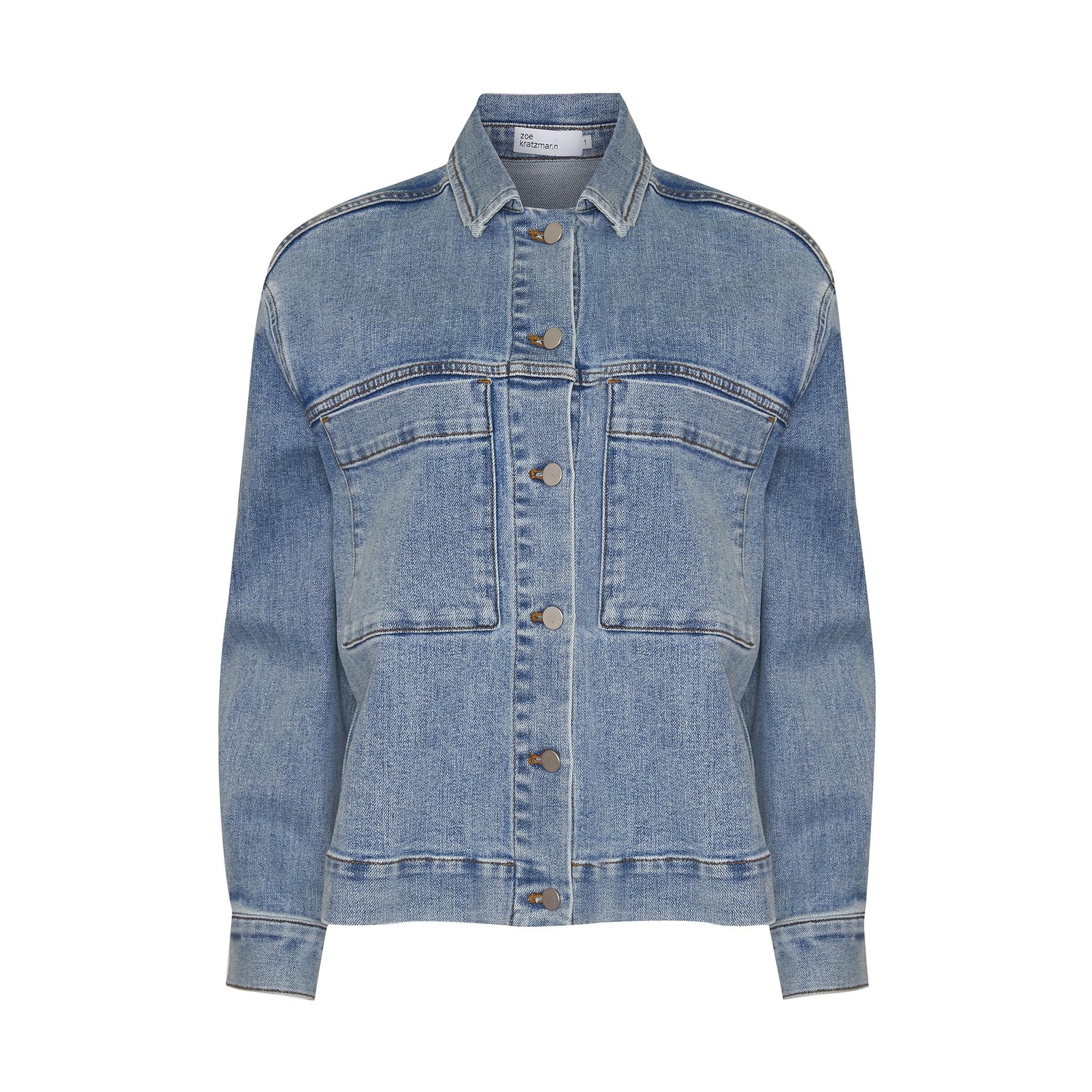 edit jacket - washed denim