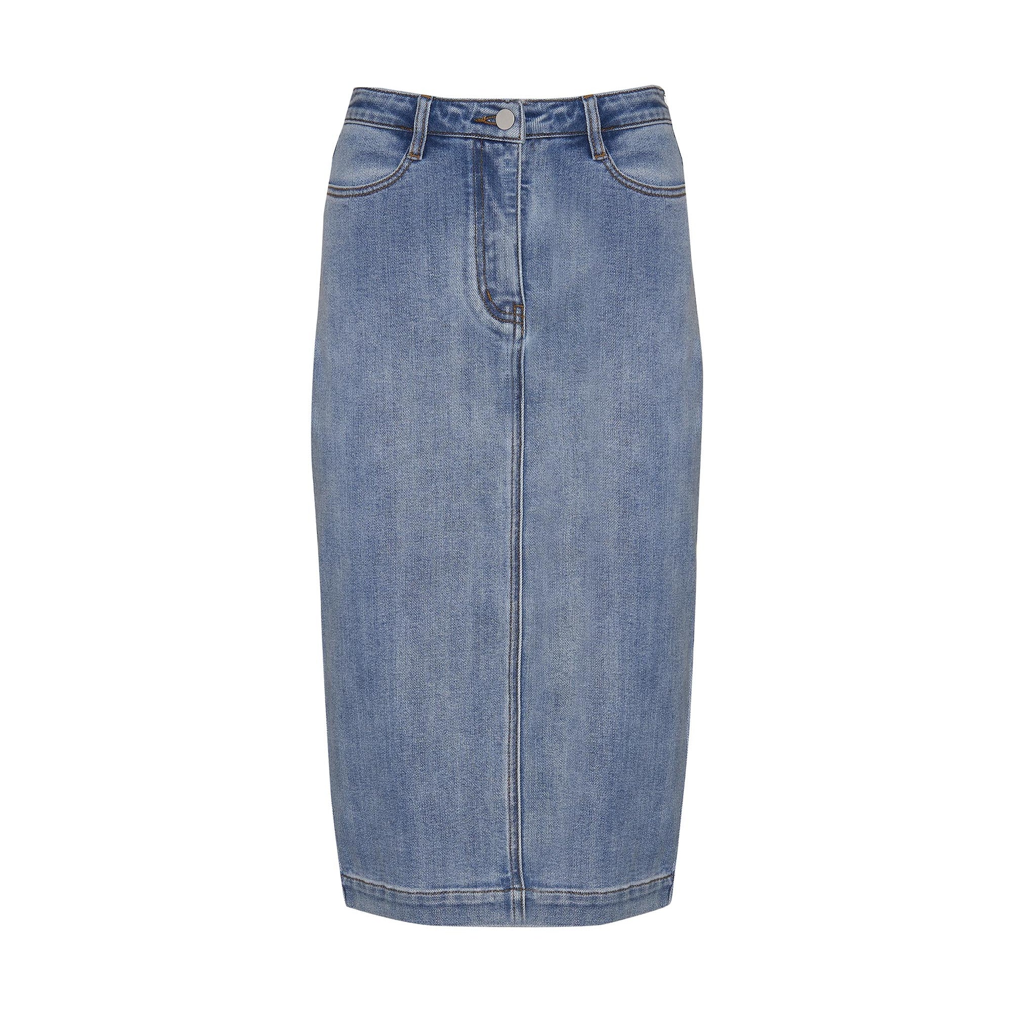 element skirt - washed denim