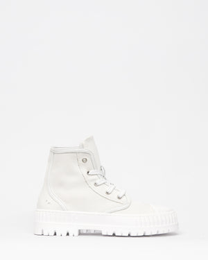 exempt sneaker - white canvas