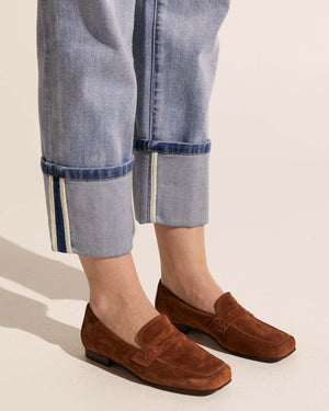 fare loafer - coffee suede