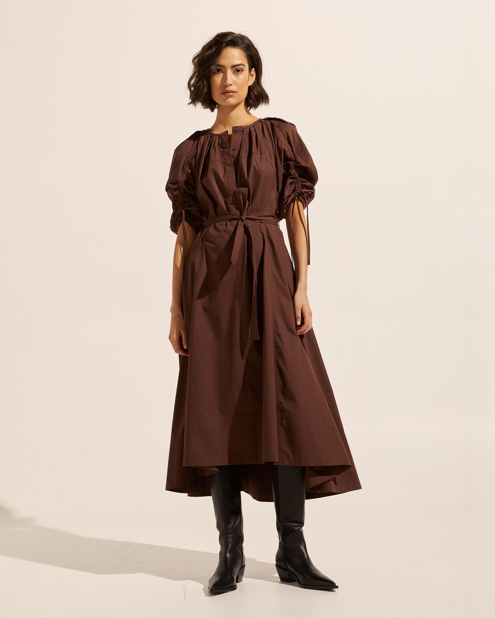 focul dress - chocolate