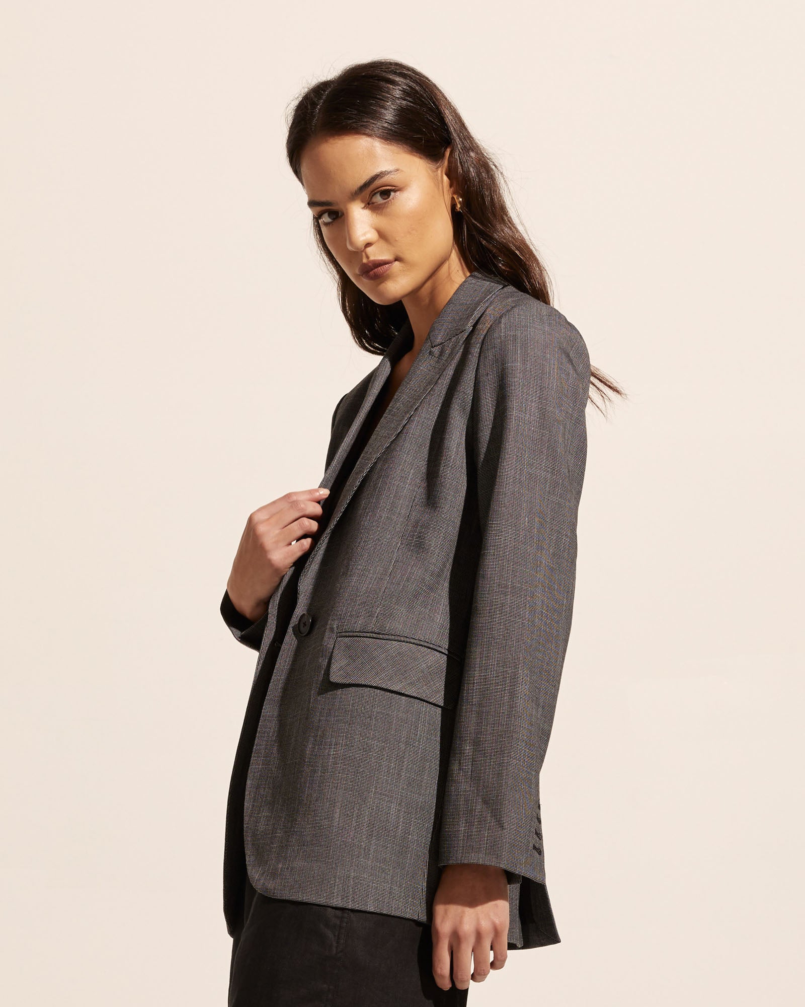 index jacket - charcoal mini