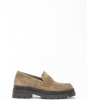 jury loafer - taupe suede