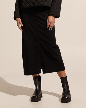 loft skirt - black denim