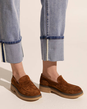 lotto loafer - brown suede