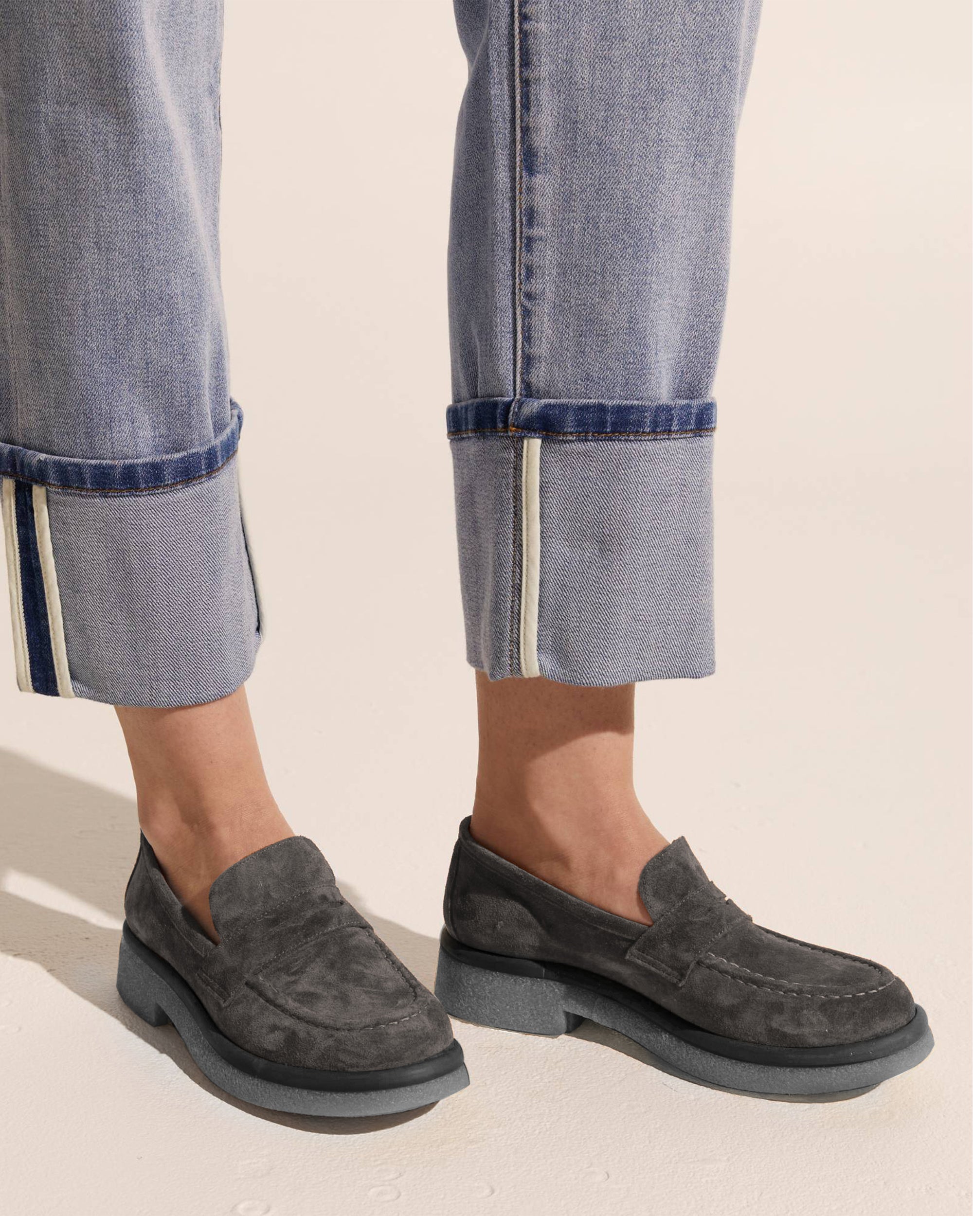 lotto loafer - grey suede