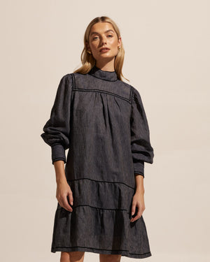 prowess dress - charcoal