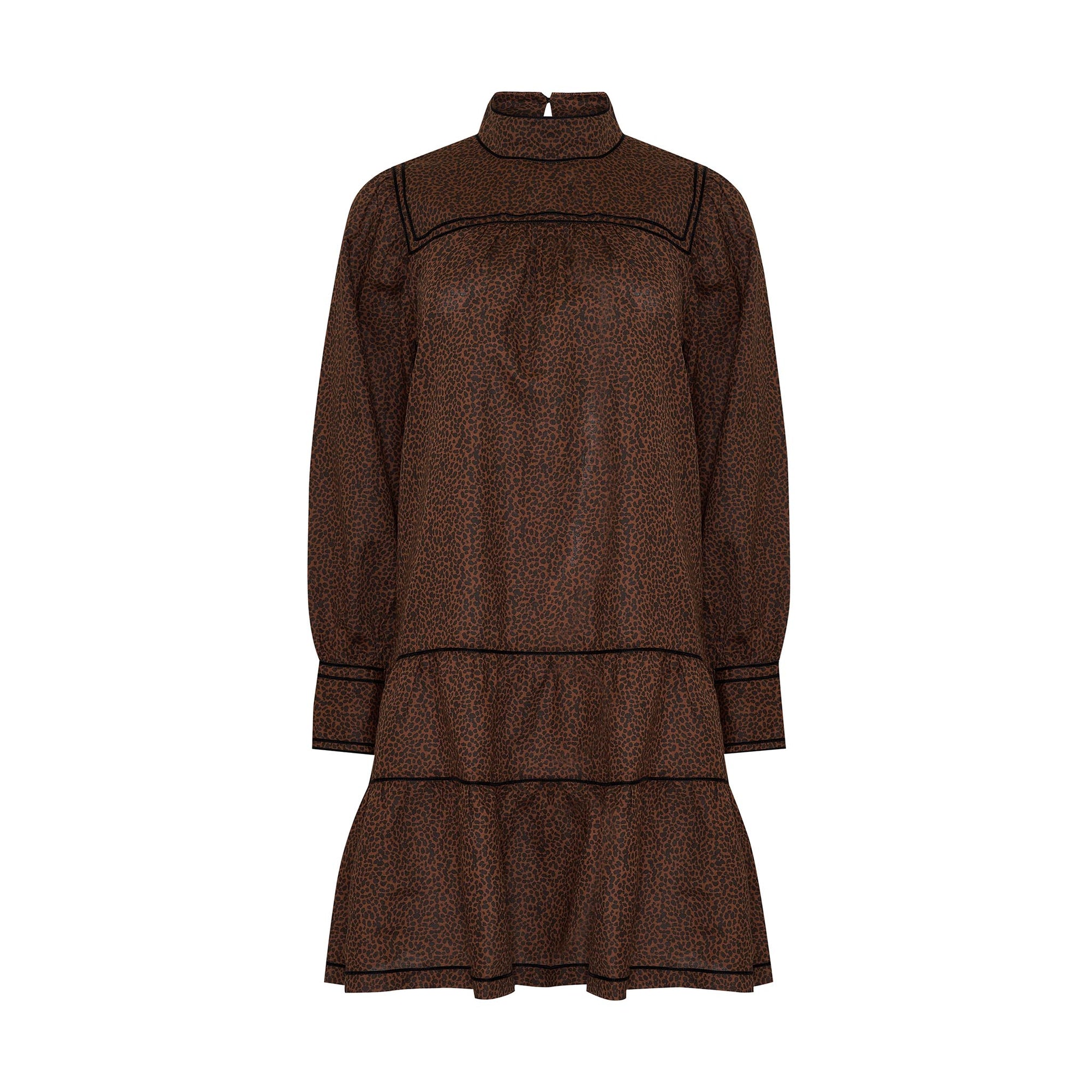 prowess dress - toast leopard