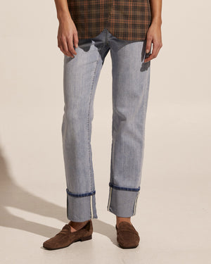 resident jean - washed denim