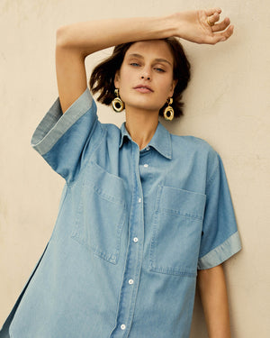 rider top - chambray