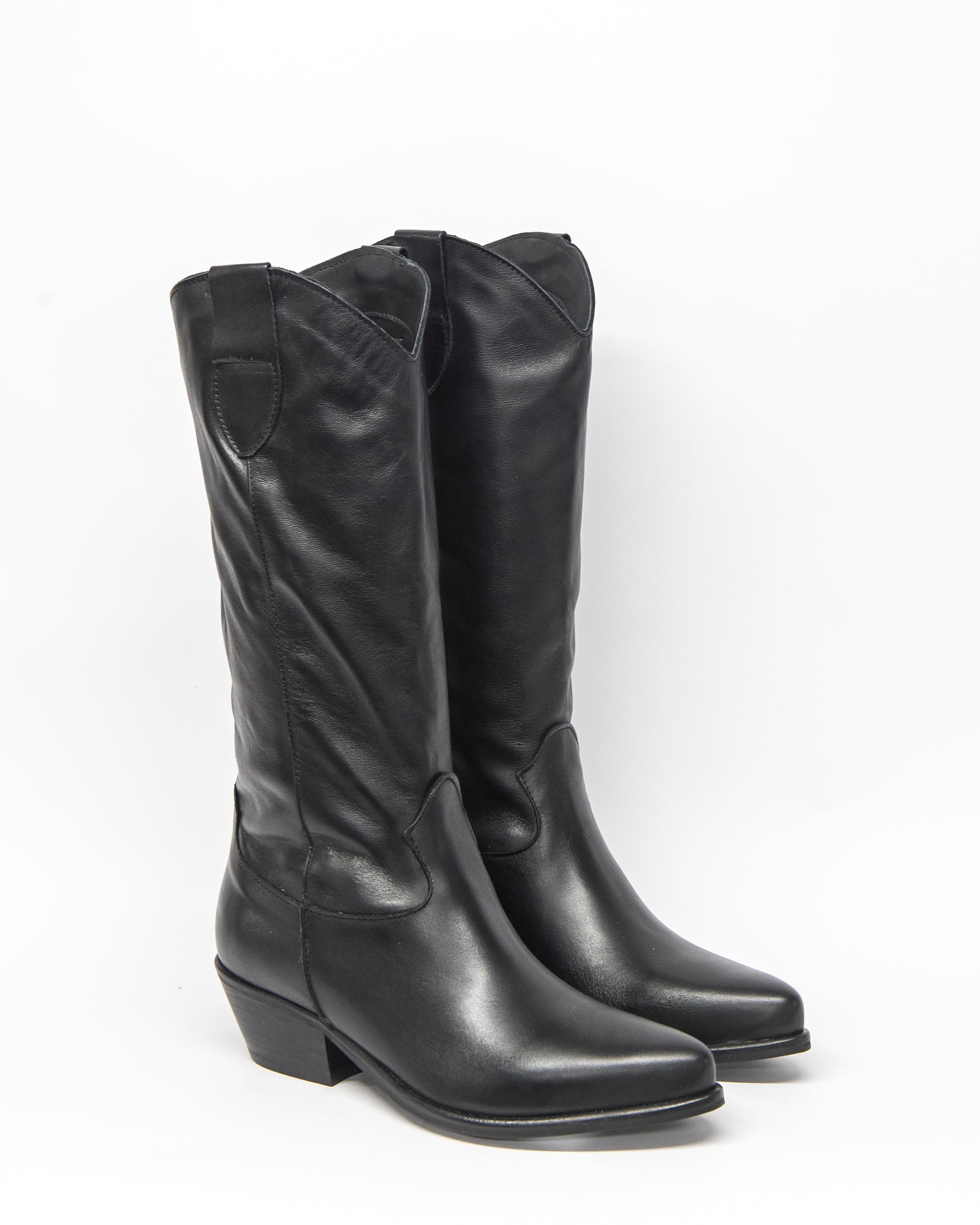 sprite boot - black leather