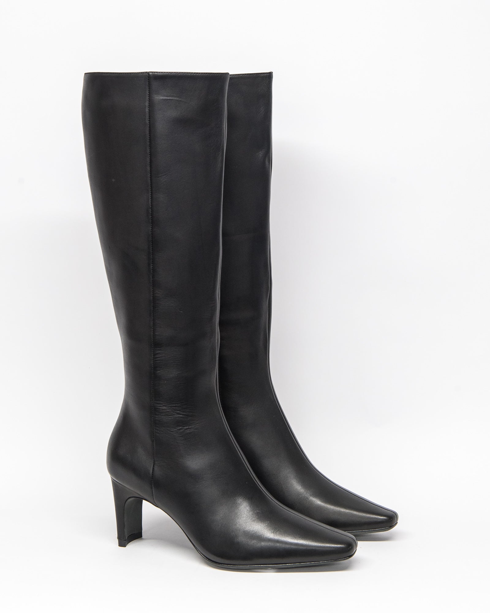 steam boot - black leather