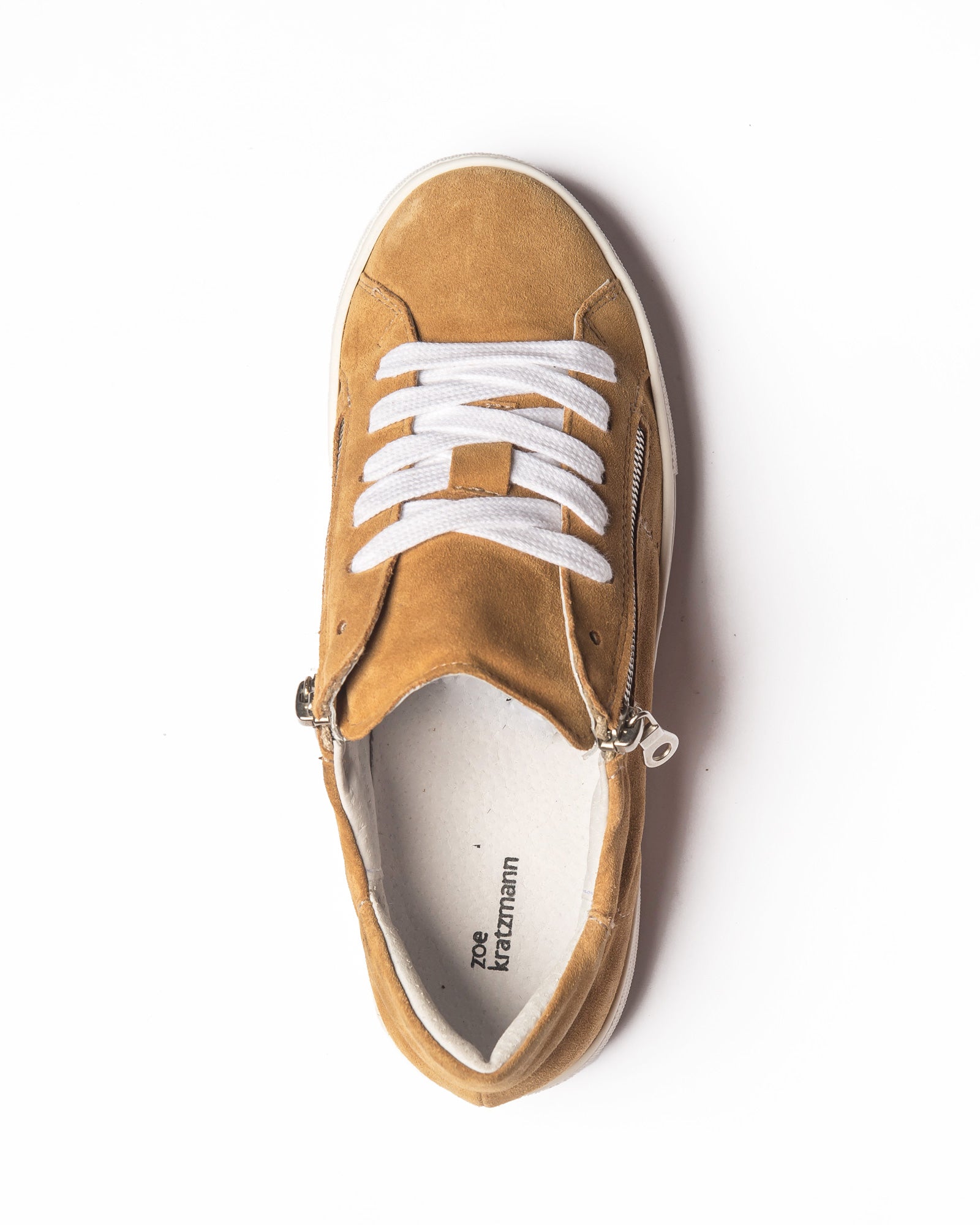 strike sneaker - tan suede