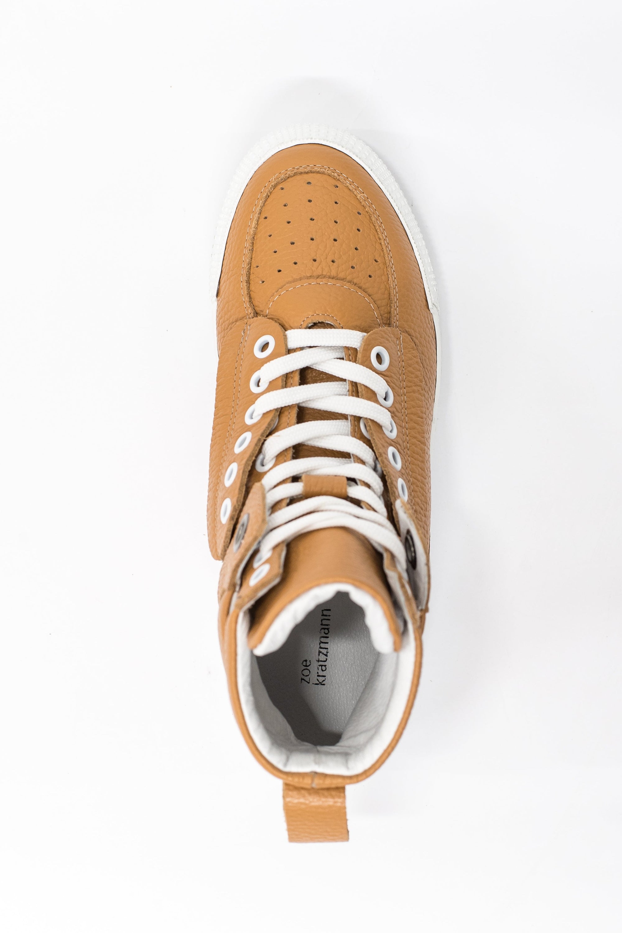 vibe sneaker - tan leather