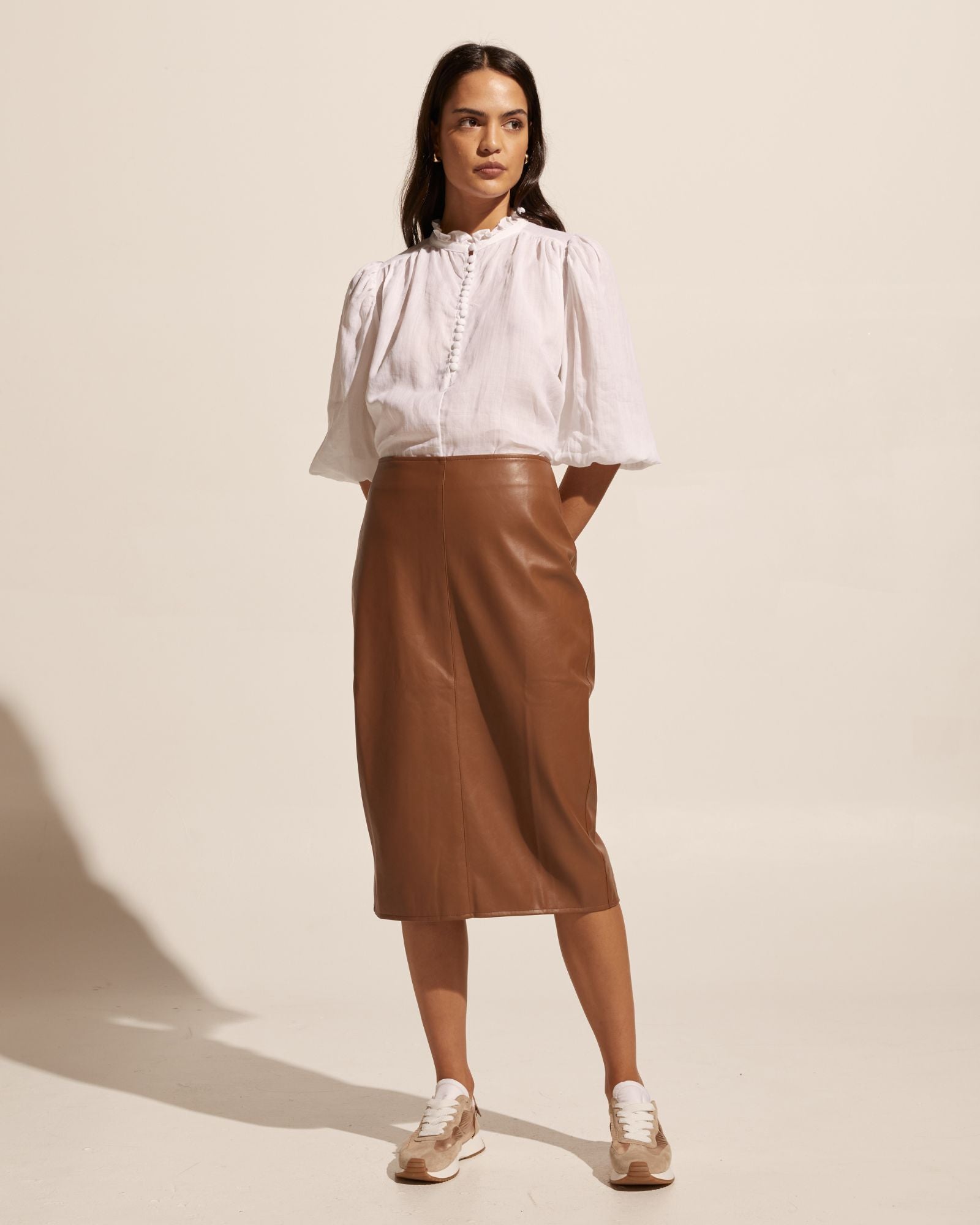 vortex skirt - caramel