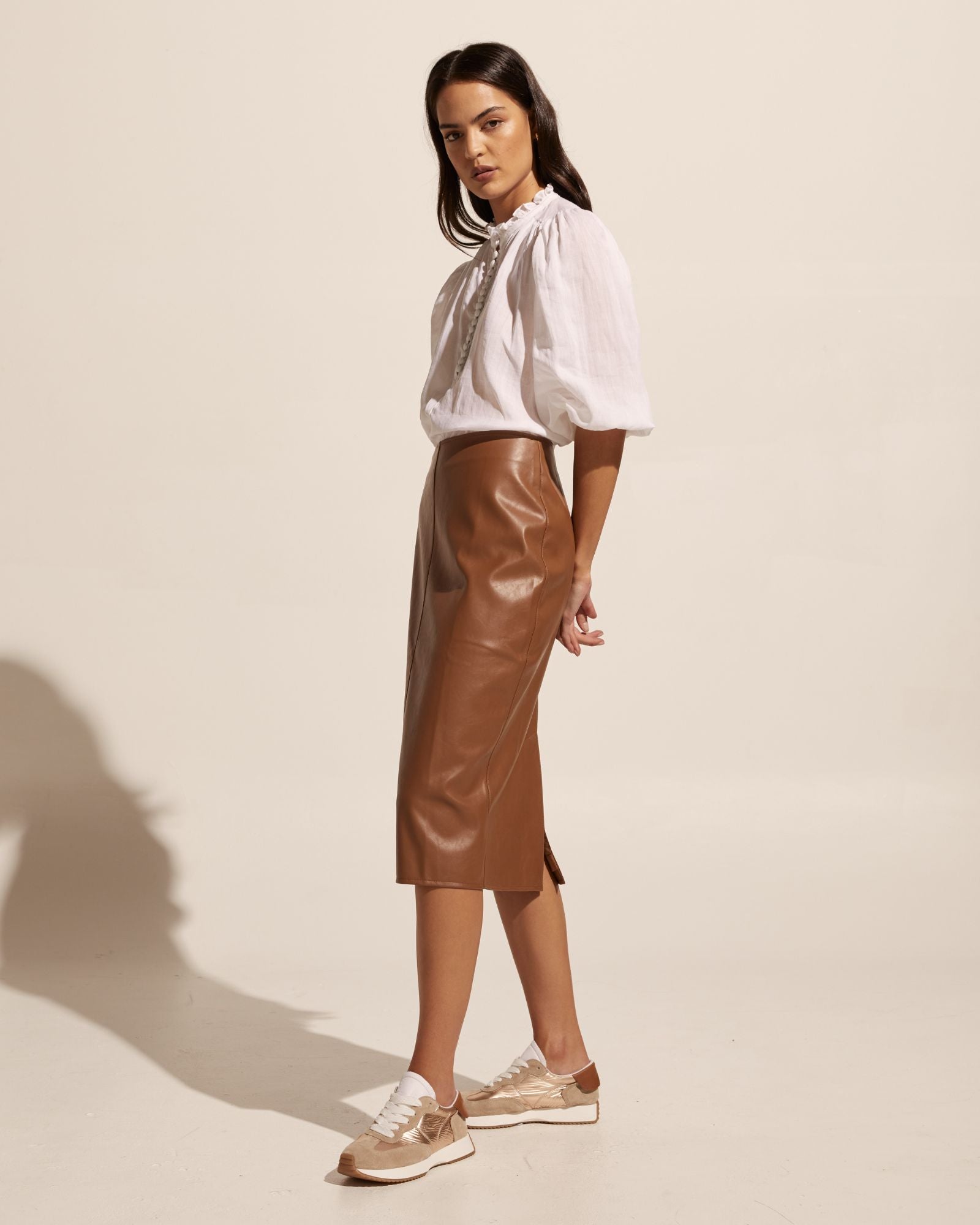 vortex skirt - caramel