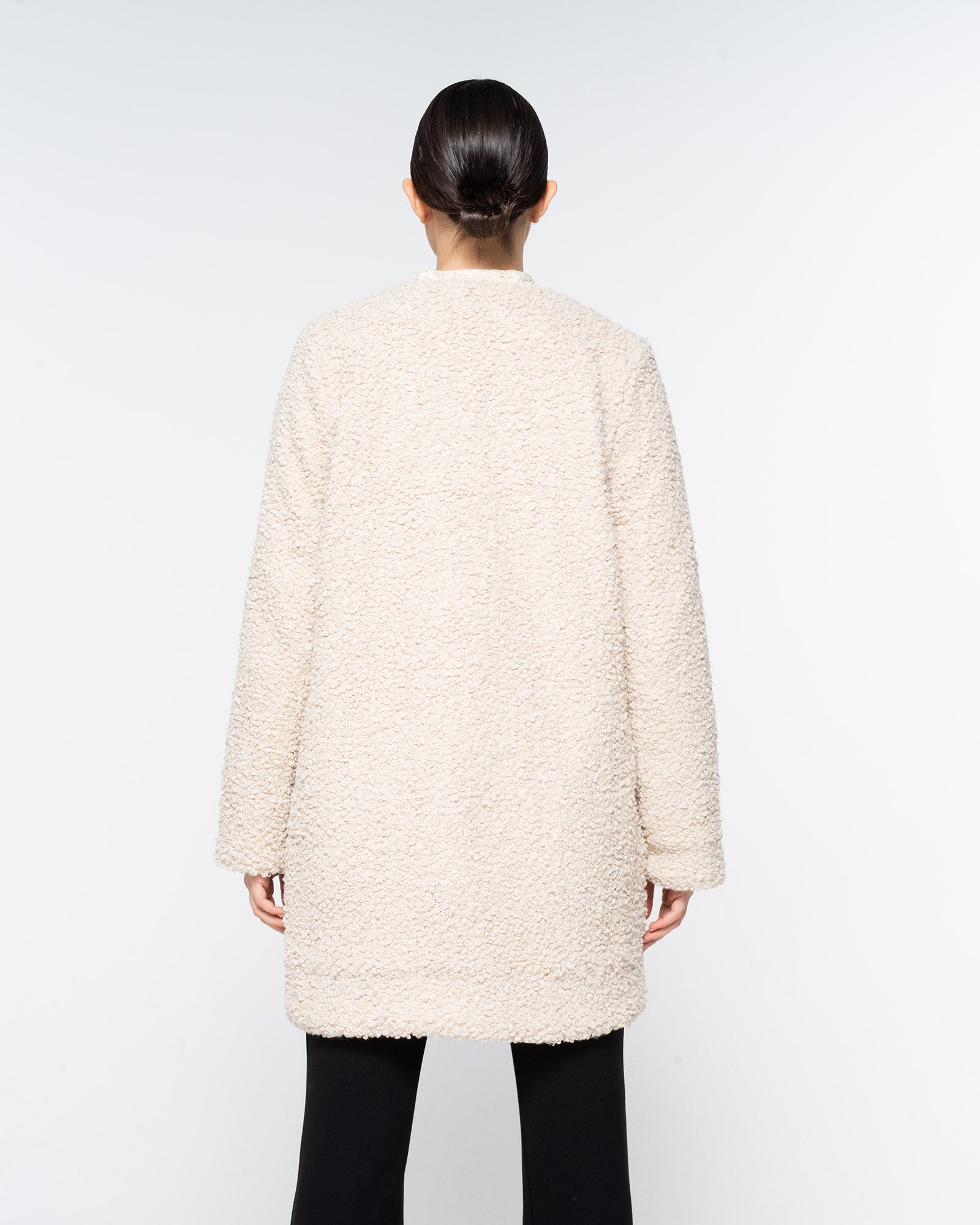 decant coat - ecru