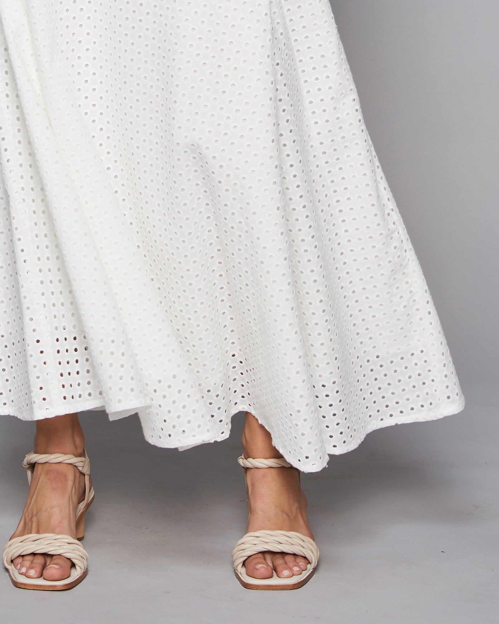 echelon skirt - porcelain broderie